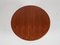 Mid-Century Danish Round Teak Dining Table with 2 Extensions attributed to Johannes Andersen, 1960s, Image 4