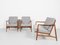 Mid-Century Danish 2-Seat Sofa and Easy Chairs in Oak and Teak attributed to Tove & Edvard Kindt-Larsen for France & Daverkosen, Set of 3 1