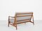 Mid-Century Danish 2-Seat Sofa and Easy Chairs in Oak and Teak attributed to Tove & Edvard Kindt-Larsen for France & Daverkosen, Set of 3, Image 4