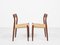 Mid-Century Danish Chairs Model 77 in Teak and Paper Cord attributed to Niels Otto Møller, Set of 6 5