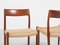 Mid-Century Danish Chairs Model 77 in Teak and Paper Cord attributed to Niels Otto Møller, Set of 6 6