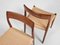 Mid-Century Danish Chairs Model 77 in Teak and Paper Cord attributed to Niels Otto Møller, Set of 6, Image 8