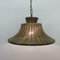 Lámpara colgante vintage de latón trenzado, años 50, Imagen 2