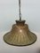 Lámpara colgante vintage de latón trenzado, años 50, Imagen 4