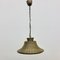 Lámpara colgante vintage de latón trenzado, años 50, Imagen 7