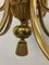 Lámpara de araña dorada de Gaetano Sciolari, años 60, Imagen 4