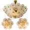 Glass and Brass Floral Wall Light from Ernst Palme, 1970s, Image 19
