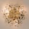 Glass and Brass Floral Wall Light from Ernst Palme, 1970s, Image 7