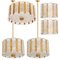 Gold-Plated Wall Sconces in the Style of Kalmar, 1960, Set of 2 1