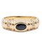 14 Karat Yellow Gold Ring with Sapphire and White Stones, 1970s 1