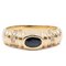 14 Karat Yellow Gold Ring with Sapphire and White Stones, 1970s, Image 1