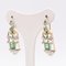18 Karat Yellow Gold Earrings with Emeralds and Diamonds, 1960s, Set of 2 2