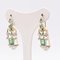 18 Karat Yellow Gold Earrings with Emeralds and Diamonds, 1960s, Set of 2, Image 2