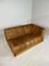 Mid-Century Cognac Leather Lounge Sofa in Oak, 1970s 8