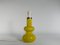 Lámpara de mesa Mid-Century moderna de vidrio en amarillo brillante de Orrefors, años 60, Imagen 11