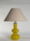 Mid-Century Modern Bright Yellow Glass Table Lamp by Orrefors, 1960s 3