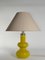 Lampe de Bureau Moderne Mid-Century en Verre Jaune Vif par Orrefors, 1960s 4