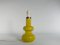 Lámpara de mesa Mid-Century moderna de vidrio en amarillo brillante de Orrefors, años 60, Imagen 12