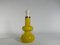 Lámpara de mesa Mid-Century moderna de vidrio en amarillo brillante de Orrefors, años 60, Imagen 13
