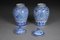 Jarrones asiáticos de porcelana con tapa, siglo XX. Juego de 2, Imagen 5