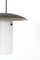 Lámpara colgante vintage de latón y vidrio, Imagen 7