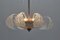 Mid-Century Murano Glass and Brass Chandelier by Barovier & Toso, Italy, 1930s 12