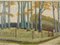 Skandinavischer Künstler, The Road to the Forest, 1960er, Öl auf Leinwand, Gerahmt 8