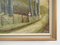 Artista escandinavo, El camino al bosque, años 60, óleo sobre lienzo, enmarcado, Imagen 4