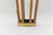 Brass and Bamboo Coat Rack and Umbrella Stand, Italy, 1950s, Set of 2 16