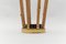 Brass and Bamboo Coat Rack and Umbrella Stand, Italy, 1950s, Set of 2, Image 16
