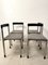 Italian in Metal and Wood Italian Chairs, 1980, Set of 4 1