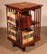 Revolving Bookcase in Mahogany and Inlays, 19th Century 2