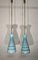 Glass Ceiling Lights, Italy, 1950s, Set of 2 1