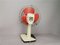 Industrial Portable Electric Air Ventilator Fan in Orange Plastic, Portugal, 1980s 4