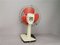 Industrial Portable Electric Air Ventilator Fan in Orange Plastic, Portugal, 1980s, Image 4