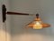 Tell Teck Telege and Vintage Temde Leuchten Design 1960er Teak & Messing Wandlampe 8