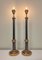 Wood and Faux Leather Table Lamps, 1980s, Set of 2 4