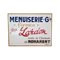 Hand Painted Carpenters Workshop Sign, France, 1960s, Image 1