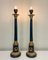 Regency Empire Style Black and Gold Table Lamps, 1970s, Set of 2, Image 11