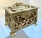 Antique French Art Nouveau Pierced Gilt Bronze Jewelry Box, 1880s 1