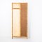 Bamboo & Rush Wall Hanger with Mirror, Italy, 1970s 7