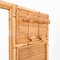 Bamboo & Rush Wall Hanger with Mirror, Italy, 1970s 3