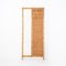 Bamboo & Rush Wall Hanger with Mirror, Italy, 1970s 1