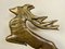 Art Deco Springender Hirsch aus Bronze, 1920er 3