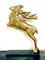 Art Deco Springender Hirsch aus Bronze, 1920er 10