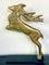Art Deco Springender Hirsch aus Bronze, 1920er 1