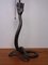 Art Deco Snake Bonze Table Lamp, France, 1920s 5