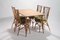 Table and Four Garden Chairs by Audoux & Minet, 1950s, Image 1