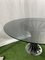 Round Glass Dining Table in Metal & Chrome, 1970s, Image 5