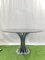 Round Glass Dining Table in Metal & Chrome, 1970s, Image 1